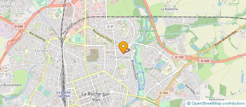 localisation de l'entreprise SYNDICAT DE COPROPRIETE LES TERRASSES à LA ROCHE-SUR-YON