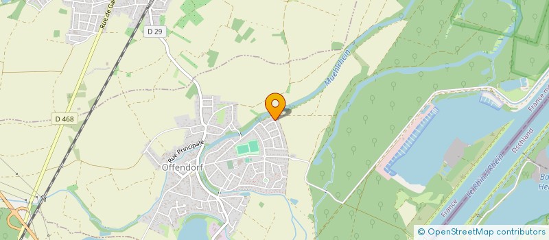 localisation de l'entreprise SYNDICAT DE COPROPRIETE LES TERRASSES DU RHIN  OFFENDORF