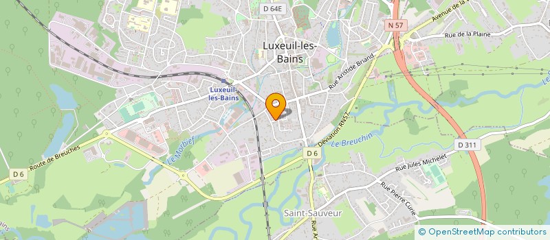 localisation de l'entreprise SYNDICAT DE COPROPRIETE LES TILLEULS  LUXEUIL-LES-BAINS