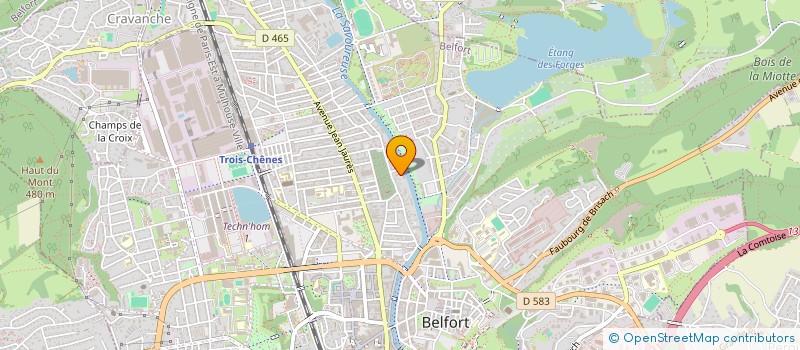 localisation de l'entreprise SYNDICAT DE COPROPRIETE LES TILLEULS à BELFORT