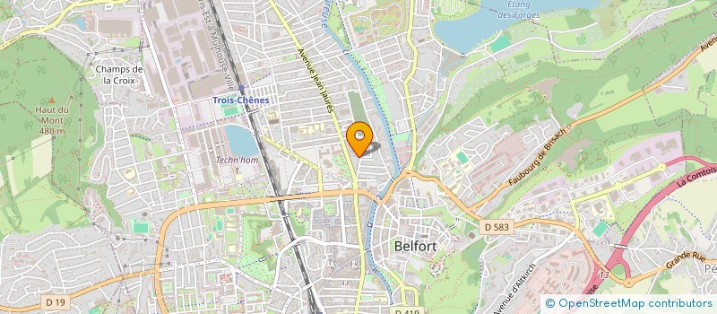 localisation de l'entreprise SYNDICAT DE COPROPRIETE LES VOSGES  BELFORT