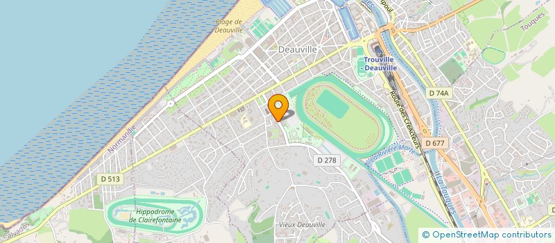 localisation de l'entreprise SYNDICAT DE COPROPRIETE LES YEARLINGS  DEAUVILLE