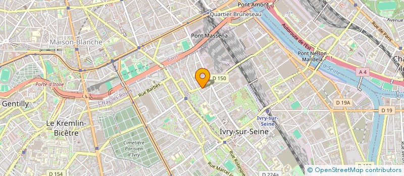 localisation de l'entreprise SYNDICAT DE COPROPRIETE LOUIS BERTRAND  IVRY-SUR-SEINE