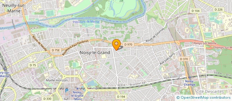 localisation de l'entreprise SYNDICAT DE COPROPRIETE MALNOUE  NOISY-LE-GRAND