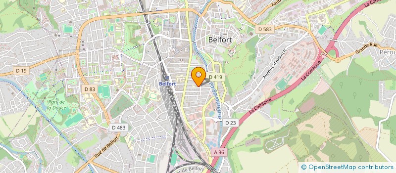 localisation de l'entreprise SYNDICAT DE COPROPRIETE MARCEAU LEGRAND  BELFORT