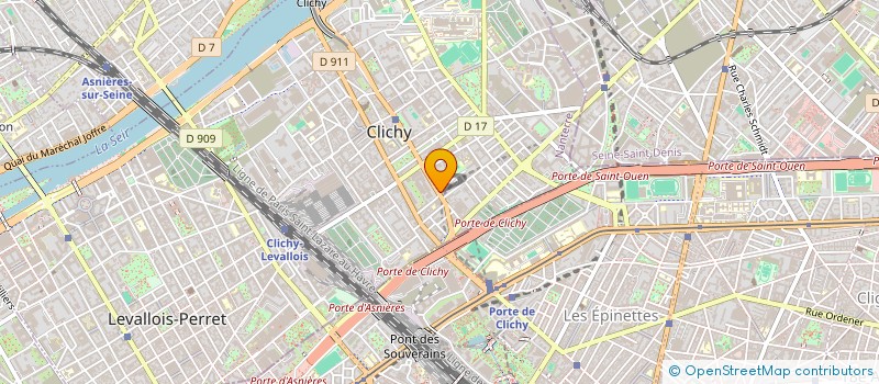 localisation de l'entreprise SYNDICAT DE COPROPRIETE MARTRE  CLICHY