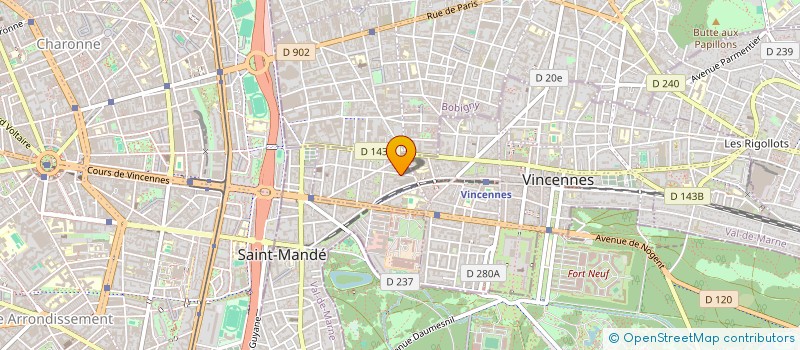 localisation de l'entreprise SYNDICAT DE COPROPRIETE MASSUE à VINCENNES