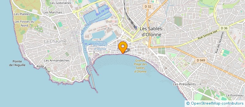 localisation de l'entreprise SYNDICAT DE COPROPRIETE MODERN à LES SABLES D'OLONNE