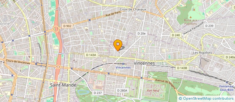 localisation de l'entreprise SYNDICAT DE COPROPRIETE MONMORY à VINCENNES