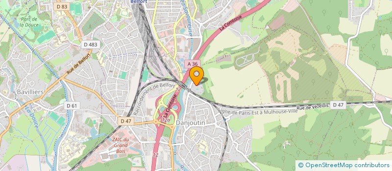 localisation de l'entreprise SYNDICAT DE COPROPRIETE MONT-FLEURI  DANJOUTIN