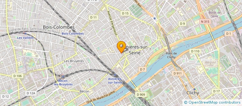 localisation de l'entreprise SYNDICAT DE COPROPRIETE NANTERRE  ASNIERES-SUR-SEINE