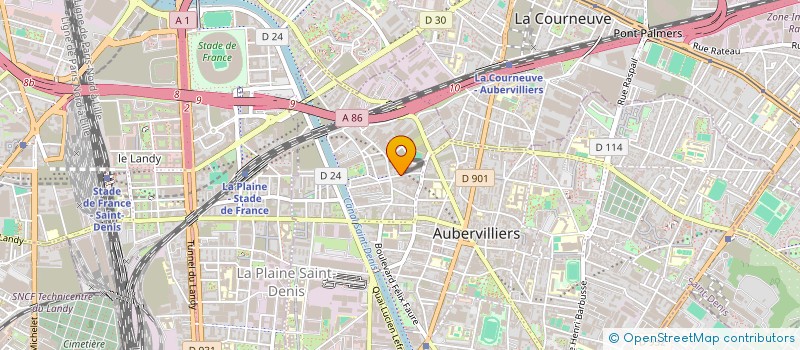 localisation de l'entreprise SYNDICAT DE COPROPRIETE NICOLAS RAYER  AUBERVILLIERS