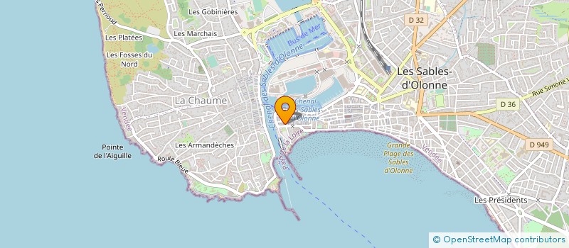 localisation de l'entreprise SYNDICAT DE COPROPRIETE OLONA à LES SABLES D'OLONNE