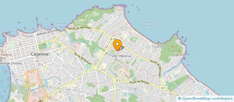 localisation de l'entreprise SYNDICAT DE COPROPRIETE OPALINE  CAYENNE