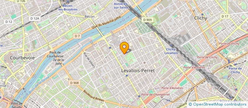 localisation de l'entreprise SYNDICAT DE COPROPRIETE ORREE DU PARC à LEVALLOIS-PERRET