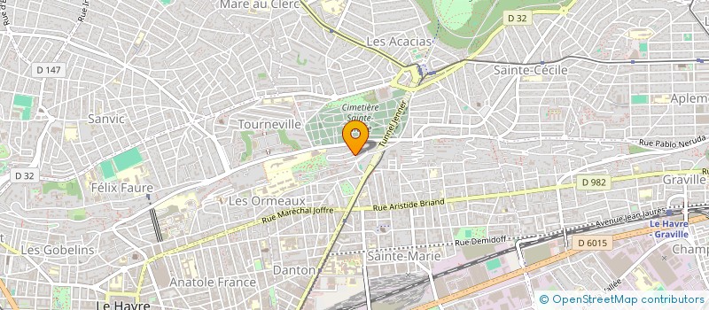 localisation de l'entreprise SYNDICAT DE COPROPRIETE PASTEUR à LE HAVRE