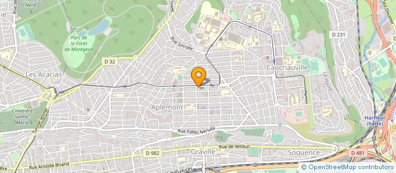 localisation de l'entreprise SYNDICAT DE COPROPRIETE PAUL VERLAINE à LE HAVRE