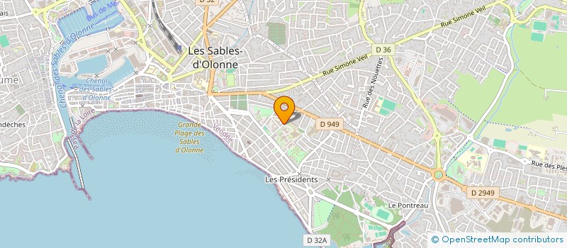 localisation de l'entreprise SYNDICAT DE COPROPRIETE PETUNIAS à LES SABLES D'OLONNE