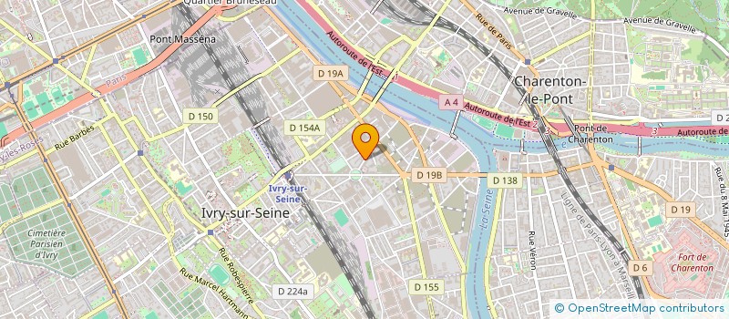 localisation de l'entreprise SYNDICAT DE COPROPRIETE PIERRE GALAIS à IVRY-SUR-SEINE