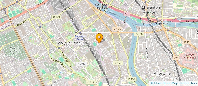 localisation de l'entreprise SYNDICAT DE COPROPRIETE PIERRE RIGAUD à IVRY-SUR-SEINE