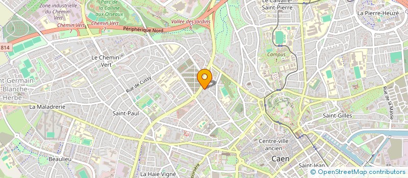 localisation de l'entreprise SYNDICAT DE COPROPRIETE PLEIN CIEL à CAEN
