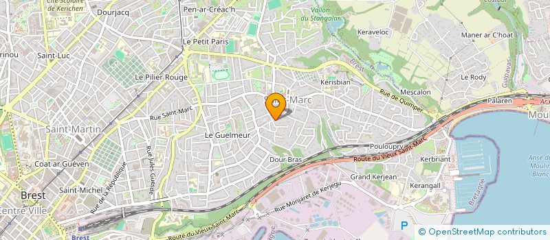 localisation de l'entreprise SYNDICAT DE COPROPRIETE PLEIN SUD à BREST