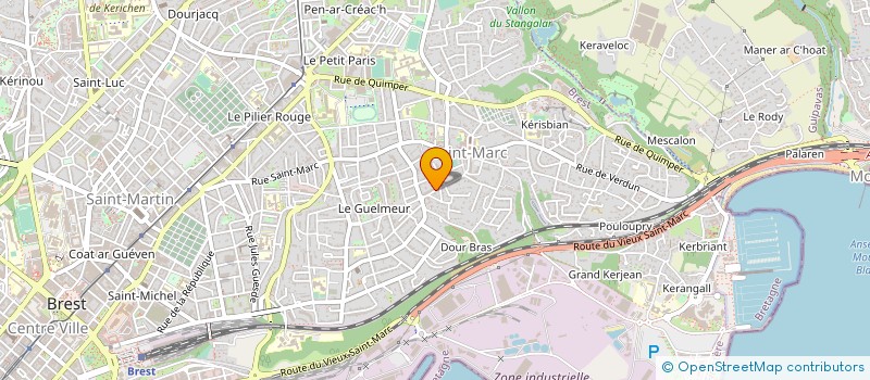 localisation de l'entreprise SYNDICAT DE COPROPRIETE PLEIN SUD à BREST