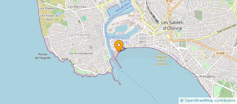 localisation de l'entreprise SYNDICAT DE COPROPRIETE PORT DAUPHINS à LES SABLES D'OLONNE