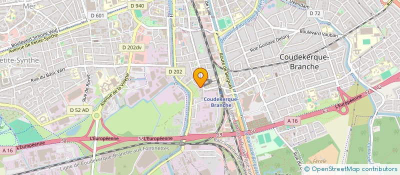 localisation de l'entreprise SYNDICAT DE COPROPRIETE R.G.FONTAINE  COUDEKERQUE-BRANCHE