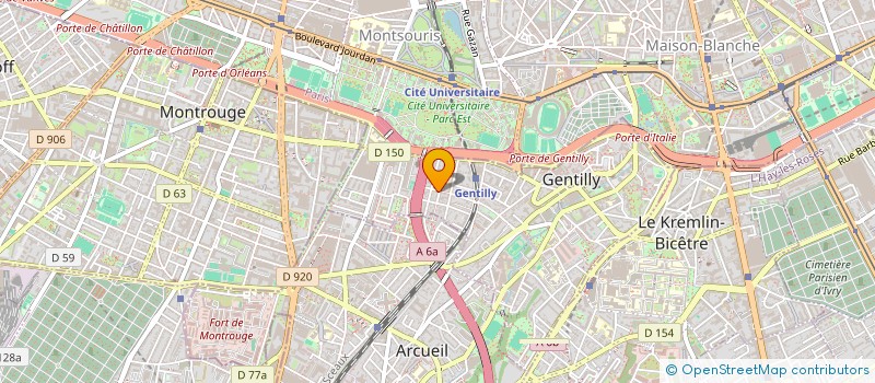 localisation de l'entreprise SYNDICAT DE COPROPRIETE R ROLAND à GENTILLY