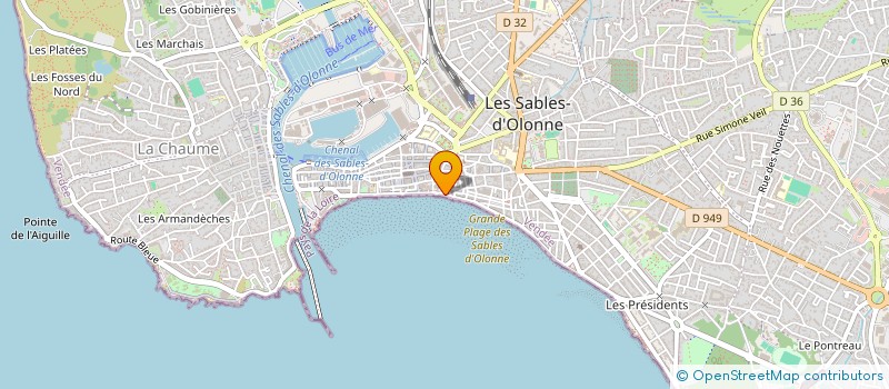 localisation de l'entreprise SYNDICAT DE COPROPRIETE REMBLAI OCEAN à LES SABLES D'OLONNE