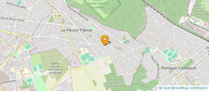 localisation de l'entreprise SYNDICAT DE COPROPRIETE RES BERTRAND  LE PLESSIS-TREVISE