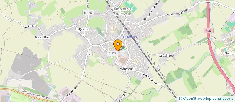 localisation de l'entreprise SYNDICAT DE COPROPRIETE RES CENTRAL PARC LES MELZES  TEMPLEUVE-EN-PEVELE