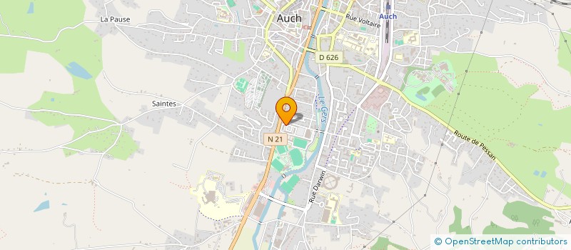 localisation de l'entreprise SYNDICAT DE COPROPRIETE RES ESPACE LANNES  AUCH