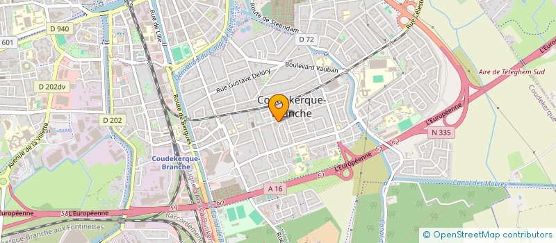 localisation de l'entreprise SYNDICAT DE COPROPRIETE RES JEAN BART  COUDEKERQUE-BRANCHE