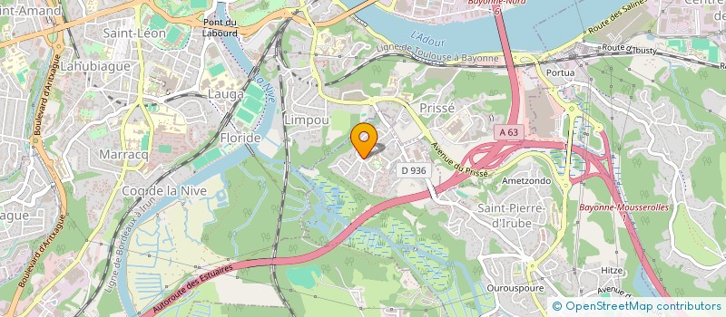 localisation de l'entreprise SYNDICAT DE COPROPRIETE RES LE BASTE C  SAINT PIERRE D'IRUBE