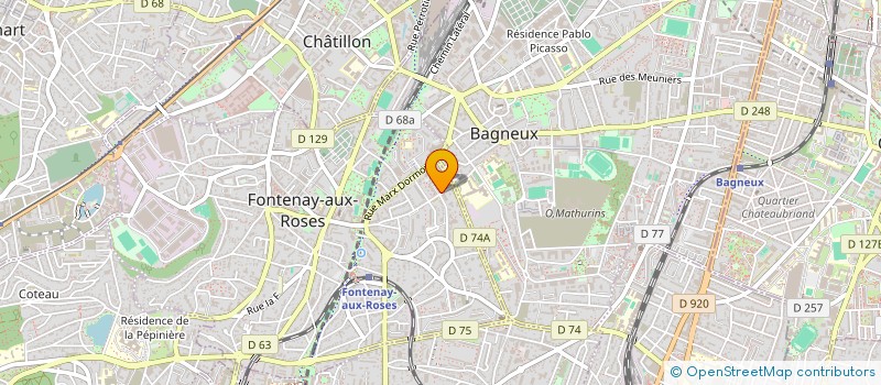 localisation de l'entreprise SYNDICAT DE COPROPRIETE RES.LE RONSARD à FONTENAY-AUX-ROSES