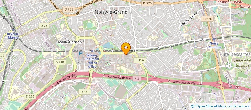 localisation de l'entreprise SYNDICAT DE COPROPRIETE RES LES MAINATE  NOISY-LE-GRAND