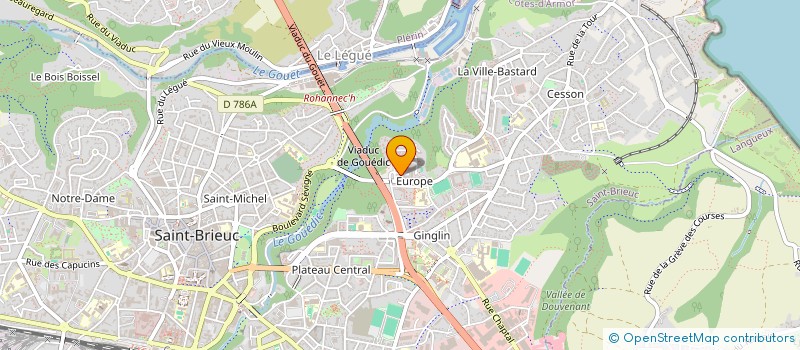 localisation de l'entreprise SYNDICAT DE COPROPRIETE RES. LIEGE à SAINT-BRIEUC