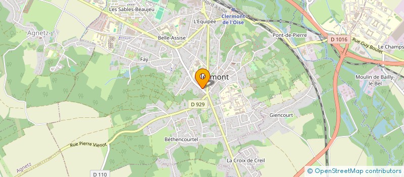 localisation de l'entreprise SYNDICAT DE COPROPRIETE RES.ST LOUIS  CLERMONT