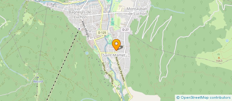 localisation de l'entreprise SYNDICAT DE COPROPRIETE RESID PLEIN SUD  BAGNERES-DE-LUCHON