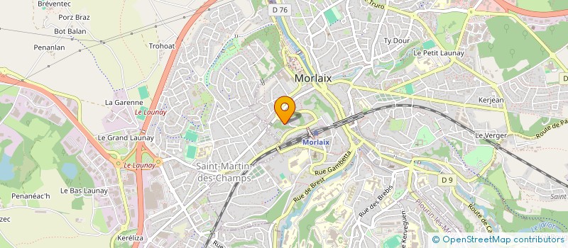 localisation de l'entreprise SYNDICAT DE COPROPRIETE RESIDENCE ALBERT LEGRAND à MORLAIX