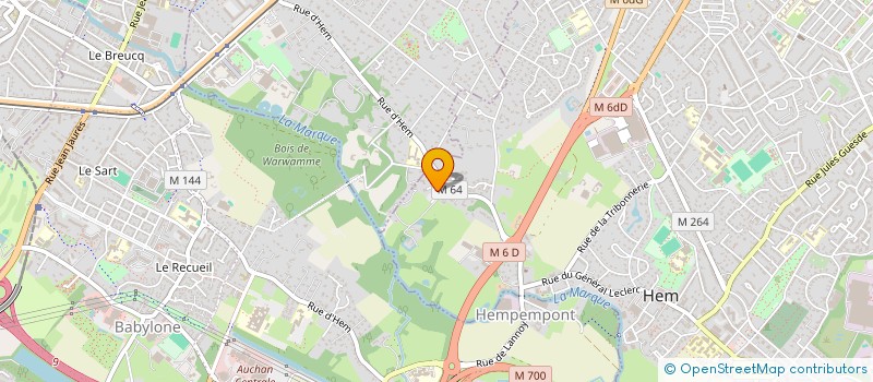 localisation de l'entreprise SYNDICAT DE COPROPRIETE RESIDENCE CHATEAU DE LA ROSERAIE  HEM