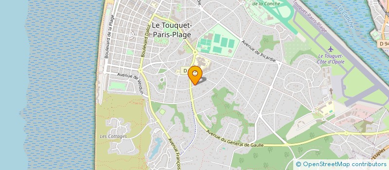 localisation de l'entreprise SYNDICAT DE COPROPRIETE RESIDENCE DANICA  LE TOUQUET-PARIS-PLAGE