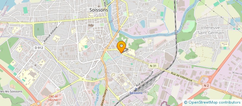 localisation de l'entreprise SYNDICAT DE COPROPRIETE RESIDENCE DU PARC à SOISSONS