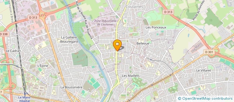 localisation de l'entreprise SYNDICAT DE COPROPRIETE RESIDENCE LE PHENIX  COULAINES