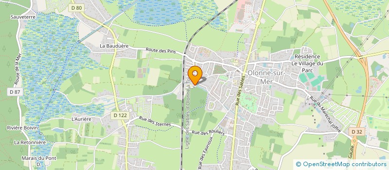 localisation de l'entreprise SYNDICAT DE COPROPRIETE - RESIDENCE LES VILLAGES D'OLONNES à LES SABLES D'OLONNE