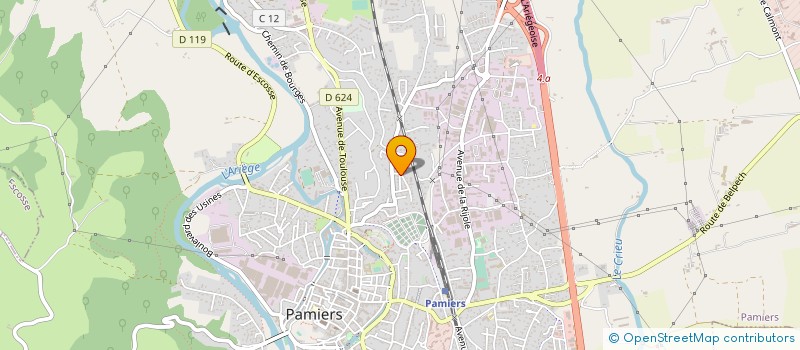 localisation de l'entreprise SYNDICAT DE COPROPRIETE RESIDENCE MERMOZ à PAMIERS