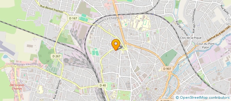 localisation de l'entreprise SYNDICAT DE COPROPRIETE RESIDENCE OMEGA à NEVERS