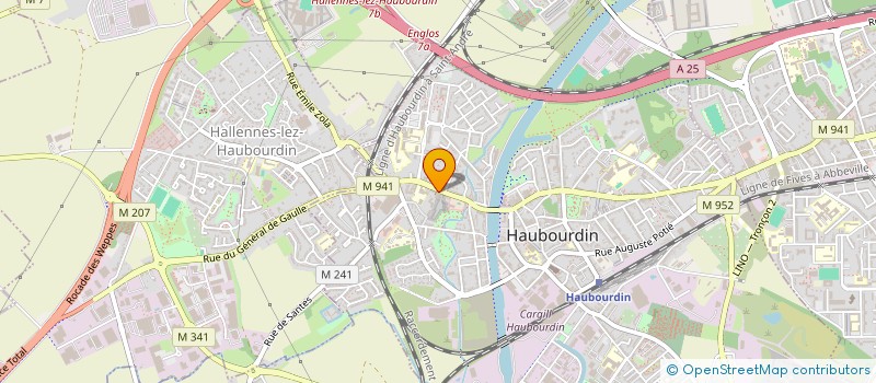 localisation de l'entreprise SYNDICAT DE COPROPRIETE RESIDENCE RIVE GAUCHE  HAUBOURDIN